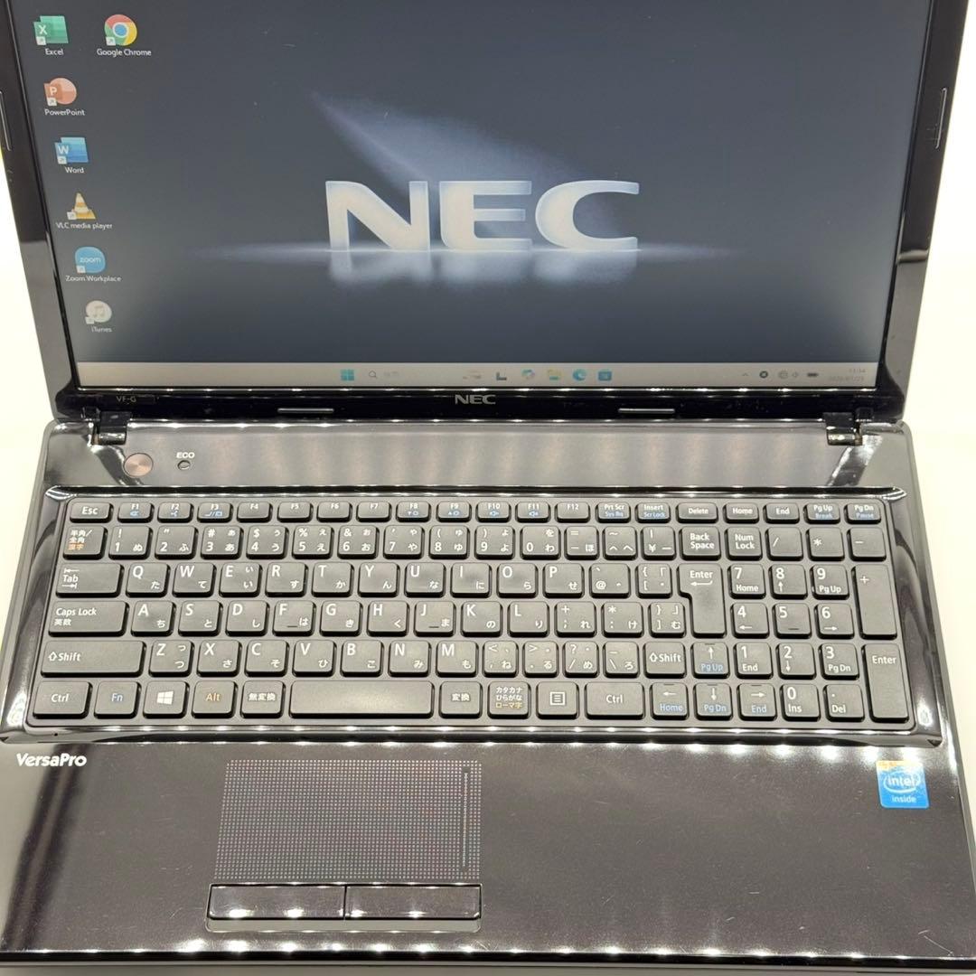 NECノートPC Celeron 8GB SSD256 バッテリー新品 DVD
