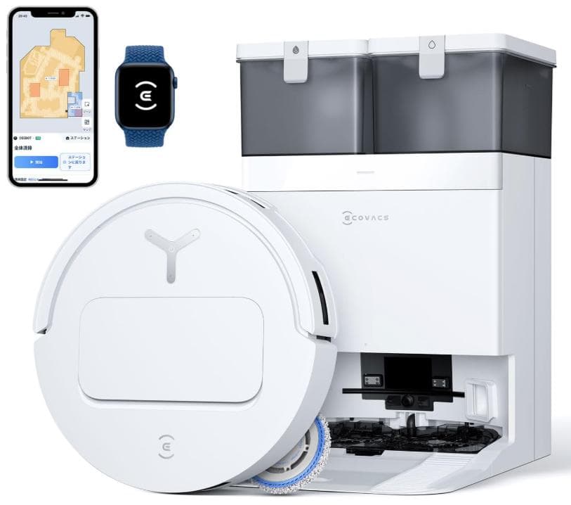 ECOVACS T50 OMNI ロボット掃除機 水拭き 両用(エコバックス)