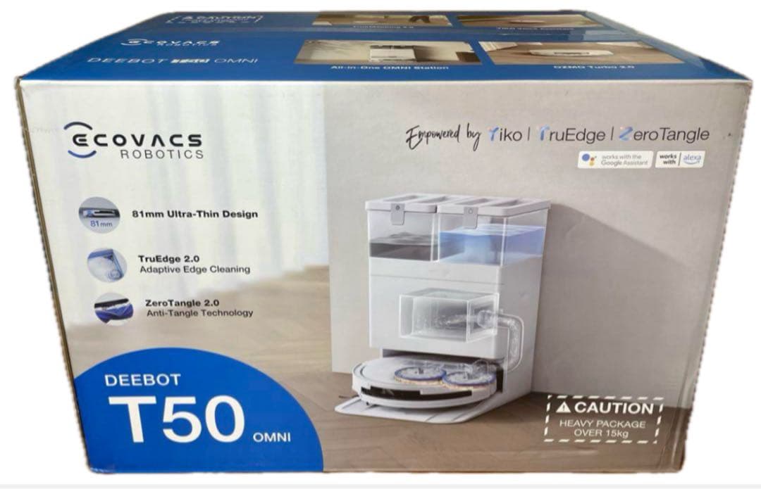 ECOVACS T50 OMNI ロボット掃除機 水拭き 両用(エコバックス)