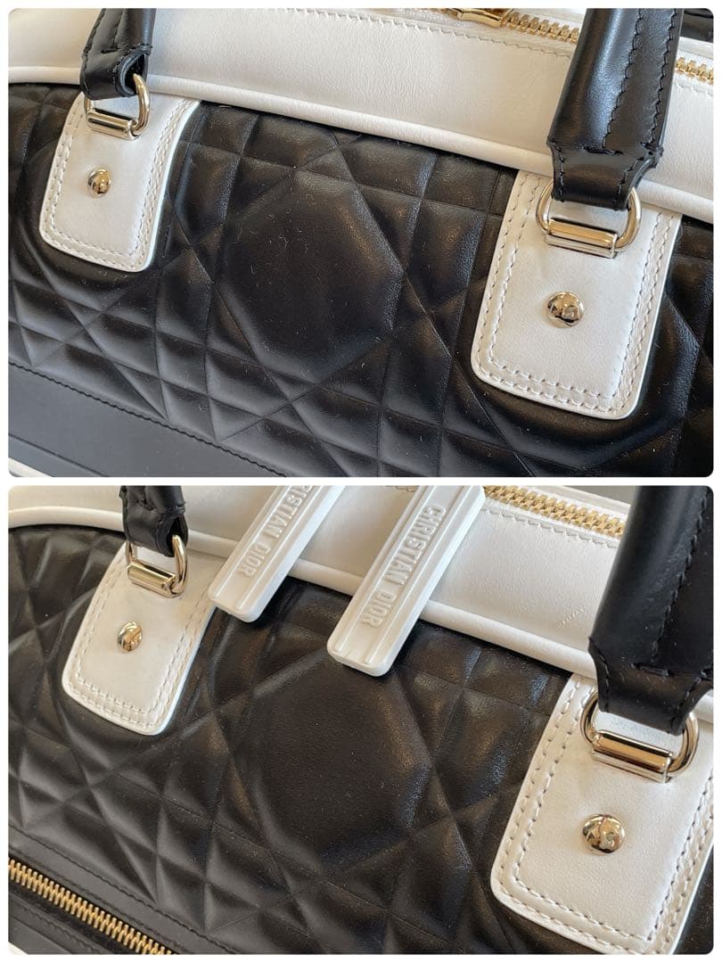 Christian Dior マクロカナージュ ボウリングバッグ ボストンバッグ