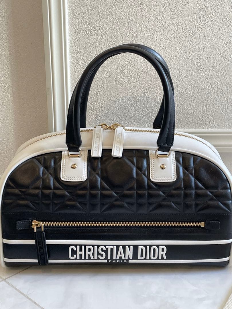 Christian Dior マクロカナージュ ボウリングバッグ ボストンバッグ