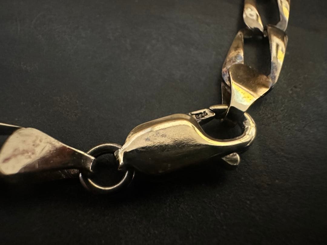 希少　ヴィンテージ　ブレスレット　シルバー　925 アンティーク　ゴールド　喜平