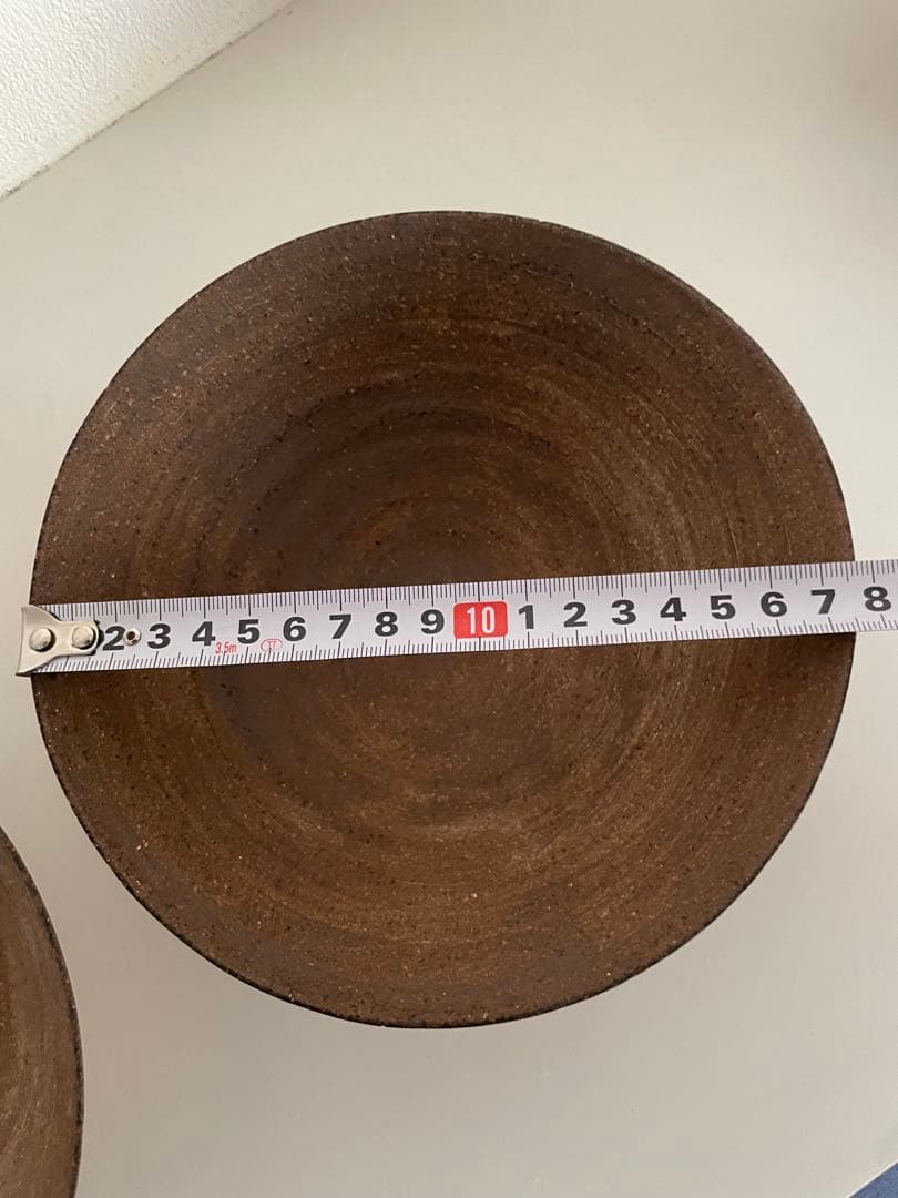 二階堂明弘 未使用品 焼き締め鉢2つセット6寸