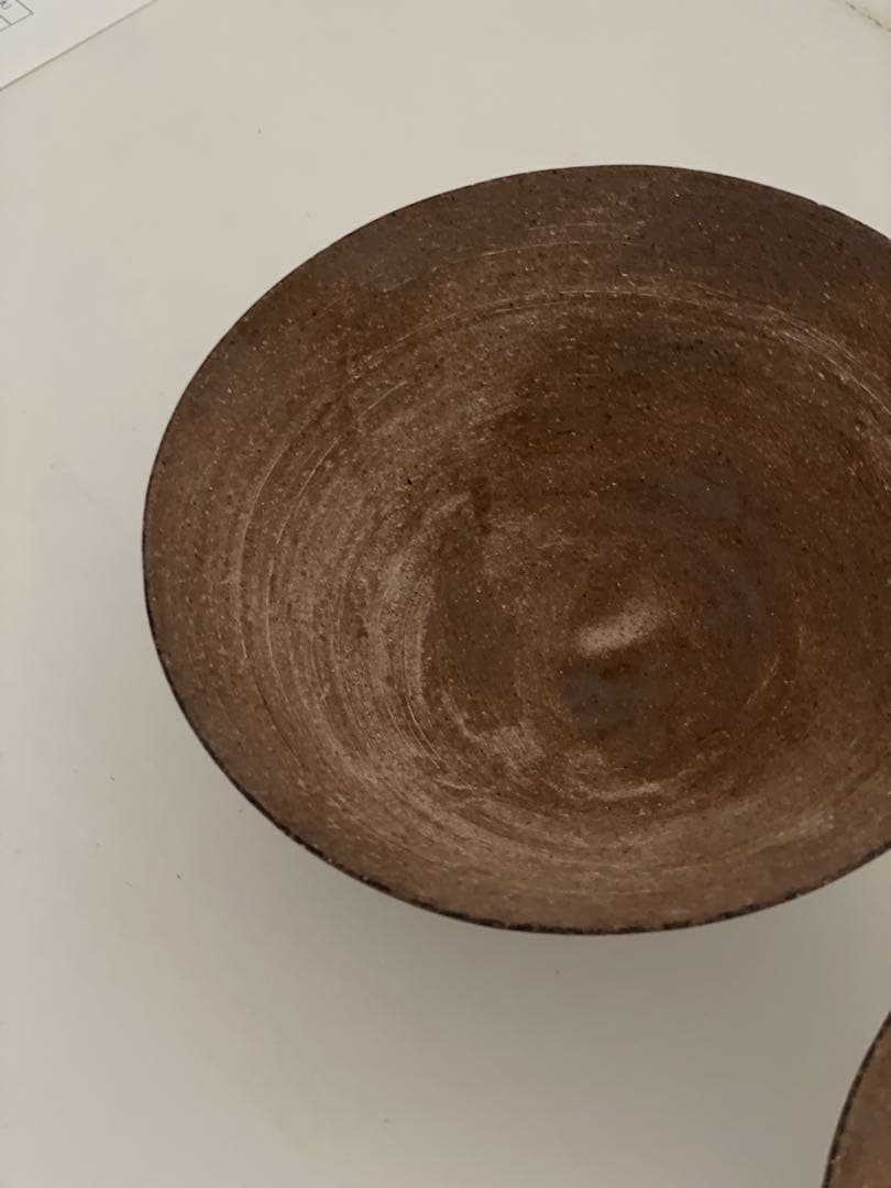 二階堂明弘 未使用品 焼き締め鉢2つセット6寸