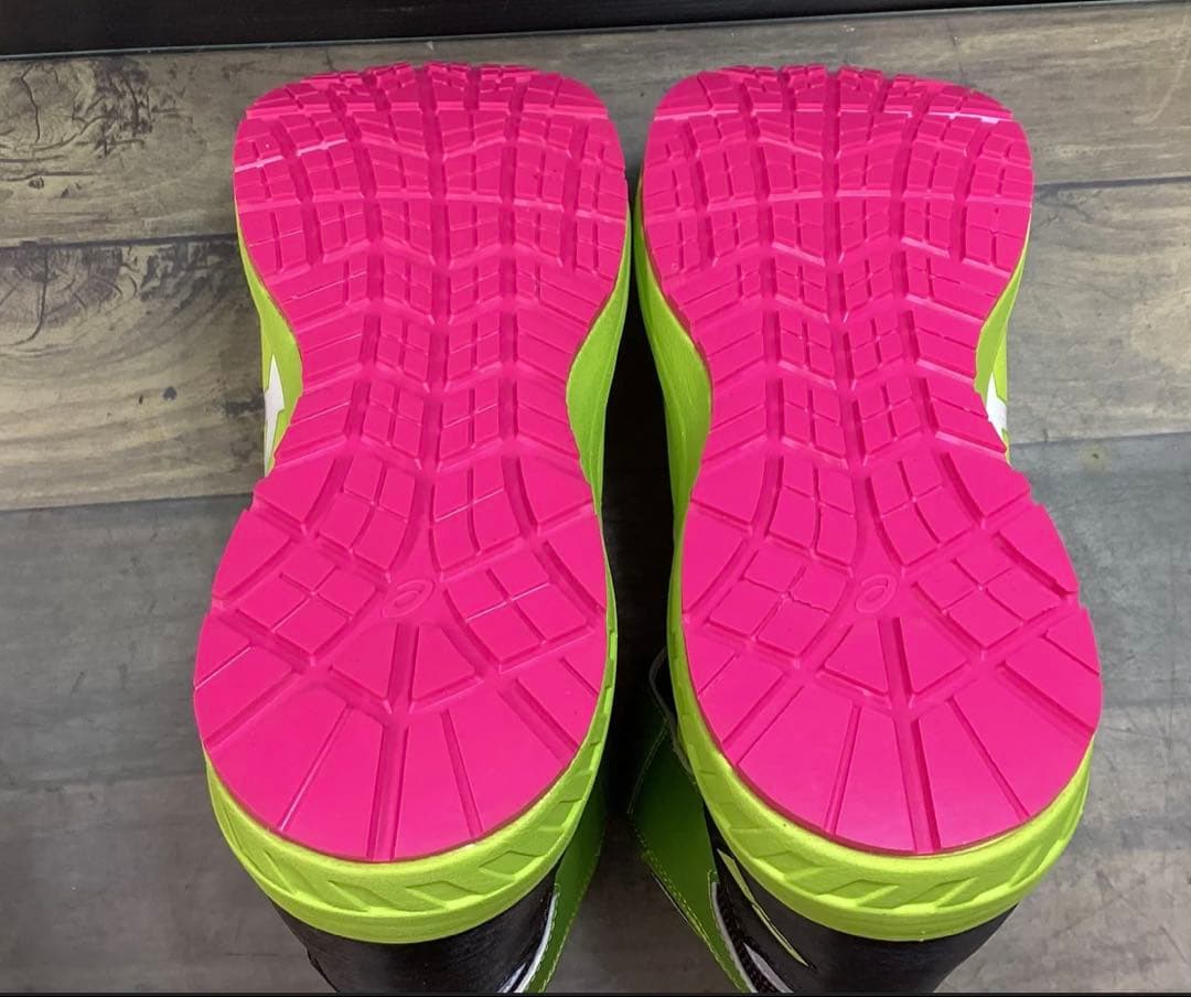 新品 限定 アシックス 安全靴 ウィンジョブ CP304 BOA ネオンライム
