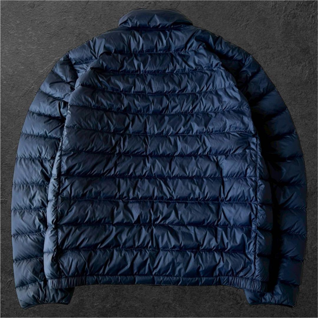 美品 Polo Ralph Lauren ライトダウンジャケット ネイビー 刺繍