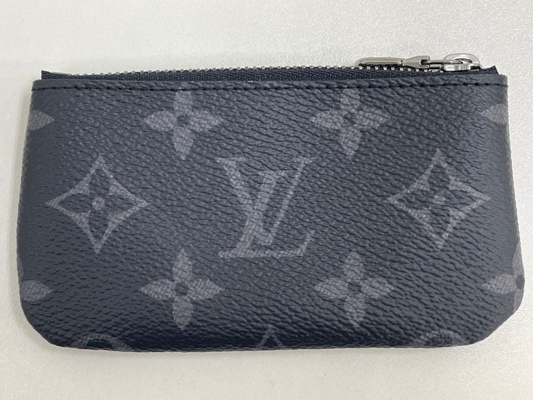 【新品未使用】ヴィトン エクリプス 黒×グレー ポシェット クレ モノグラム