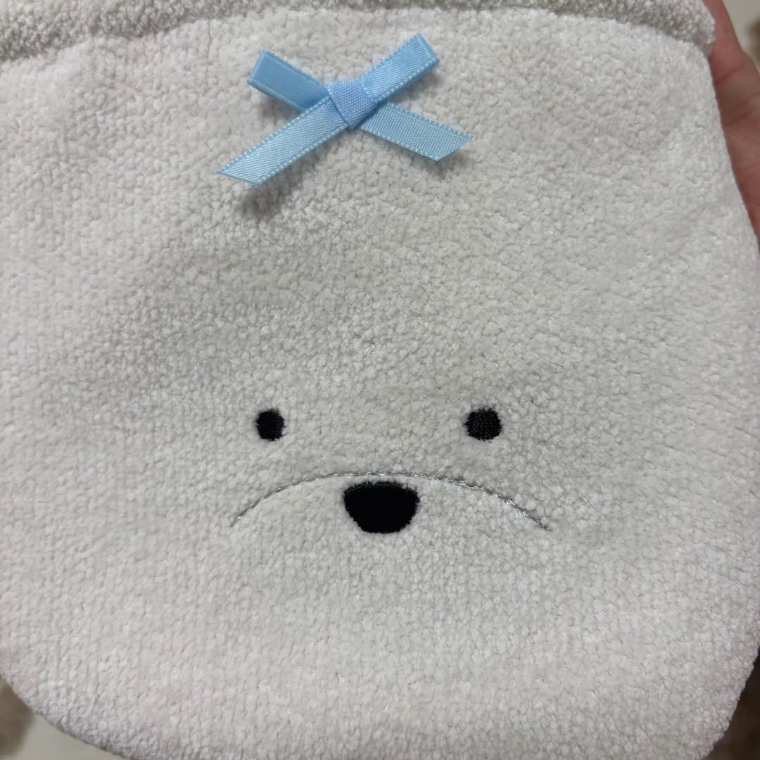 未使用タグ付き　フェイラー　モフモフワンチャン　マルチーズ　巾着　日本製