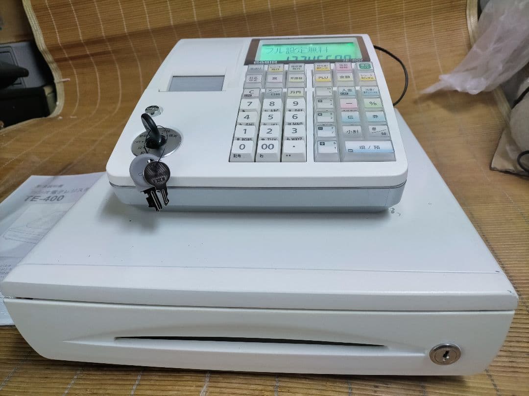 カシオレジスター　TE-400　フル設定無料　PC連携売上管理　330006