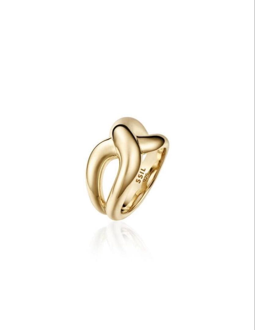 SSIL 韓国　エスシル　Twist Bold R ゴールドリング