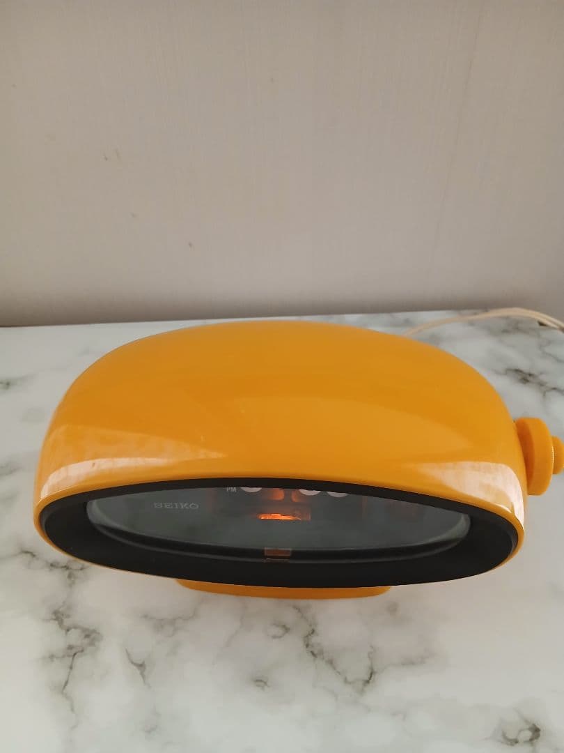 SEIKO パタパタ時計 昭和 DP618 イエロー 50/60Hz レア時計