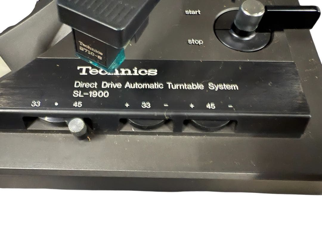 Technics SL-1900 レコードプレーヤー 回転・アーム動作確認済