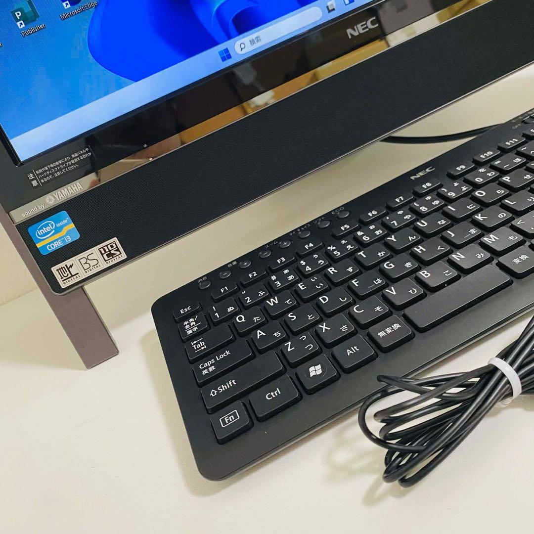 Y659 NECデスクトップSSDサクサク動く Windows11オフィス付き
