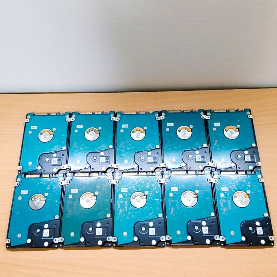 2.5インチ内蔵型HDD 500GB×10個　正常動作品①