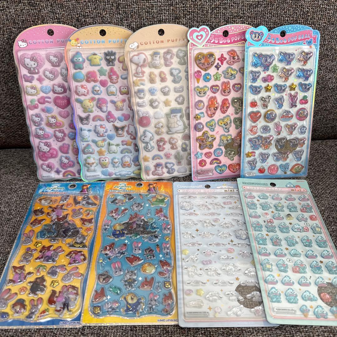 正規品コットン　うるちゅる　ボンボンドロップ　プチドロップステッカー　まとめ売り