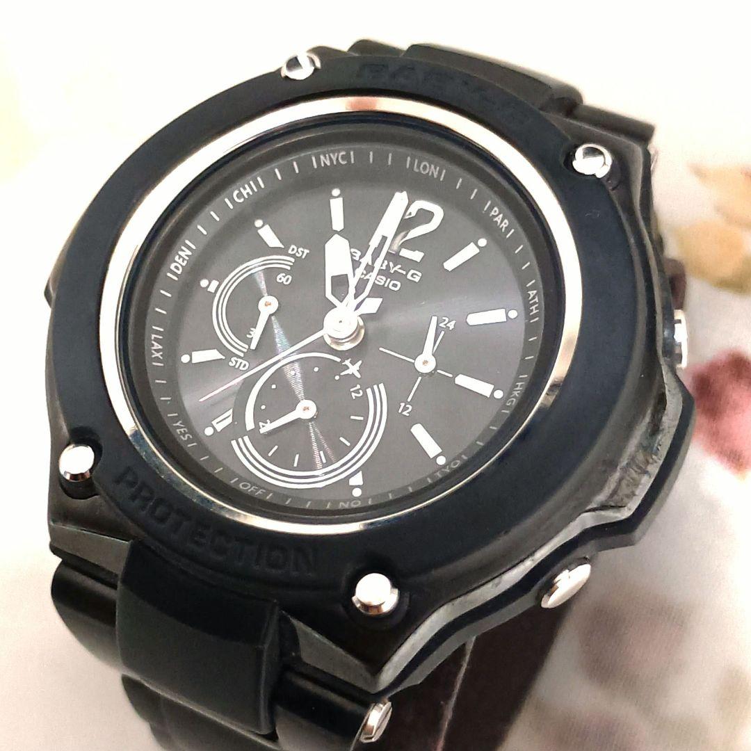 【美品】Baby-G baby-g ✨️電波ソーラー✨️ブラック✨️動作良好