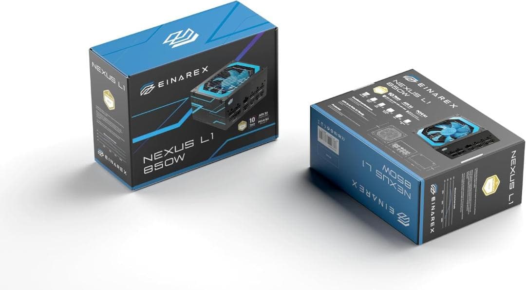 AINAREX Nexus L1 850W フルモジュラー電源