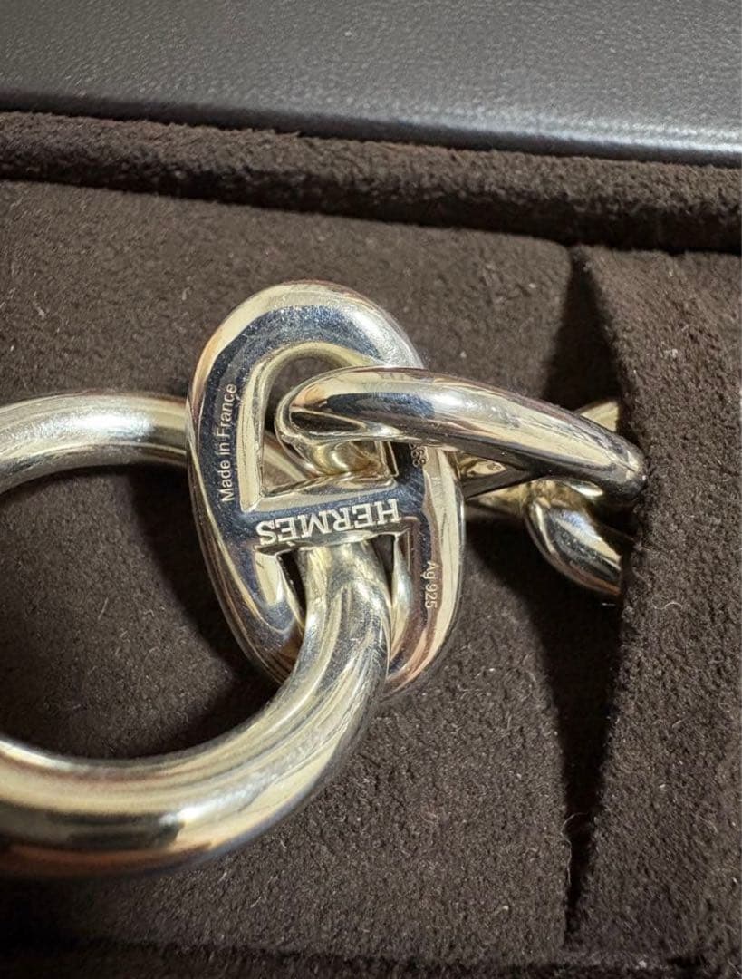 HERMES エルメス シェーヌダンクル GM12コマ レーザー刻印