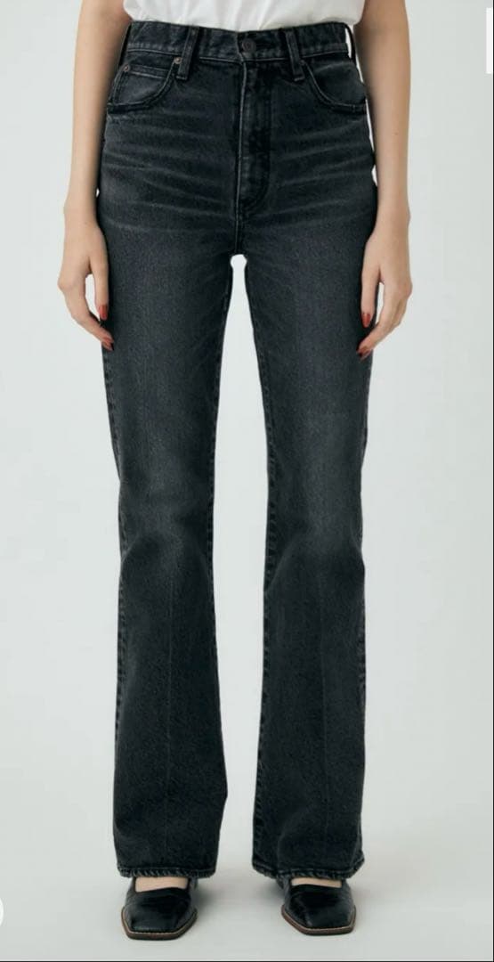 パンツ MOUSSY MVS BLACK FLARE 23