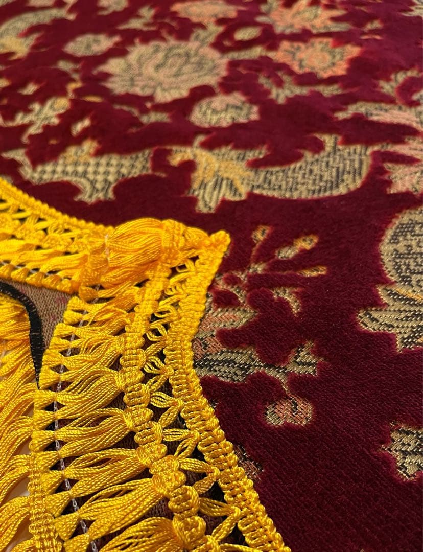 金華山　花籠グリーン　三角サイドカーテン