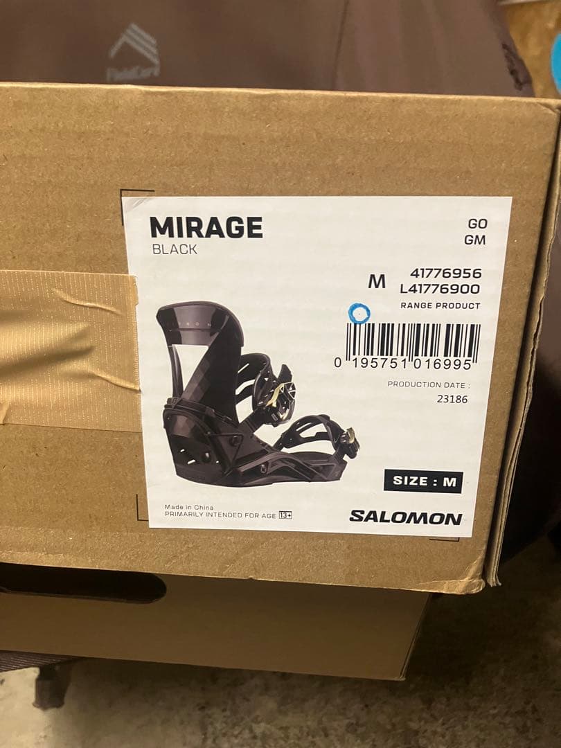 さ*ん様 サロモン　ミラージュ　23-24モデル　Mサイズ　ブラック　シャドウフ