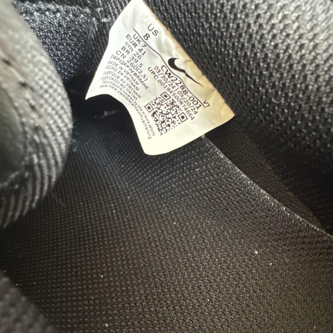 【美品】ナイキ NIKE エアフォース1 ブラック 26cm