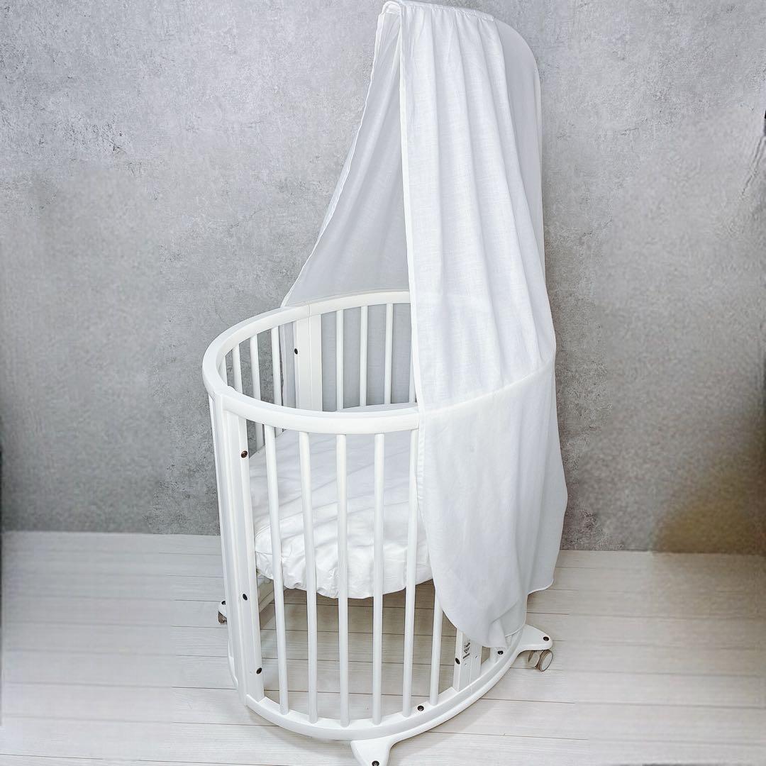 ストッケ STOKKE スリーピーベッド ミニ ドレープロッド ドレープ付