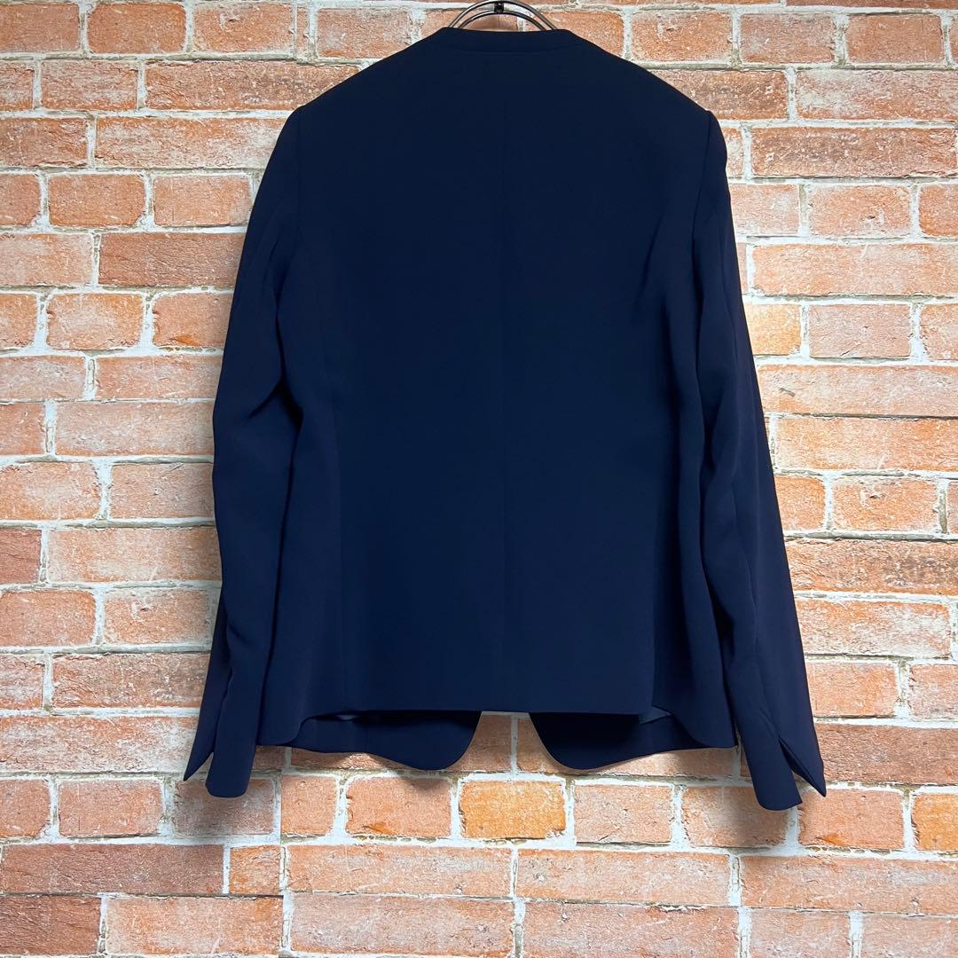 (未使用級)洗える　プラステ　トリアセブレンドノーカラーパンツスーツセットアップ