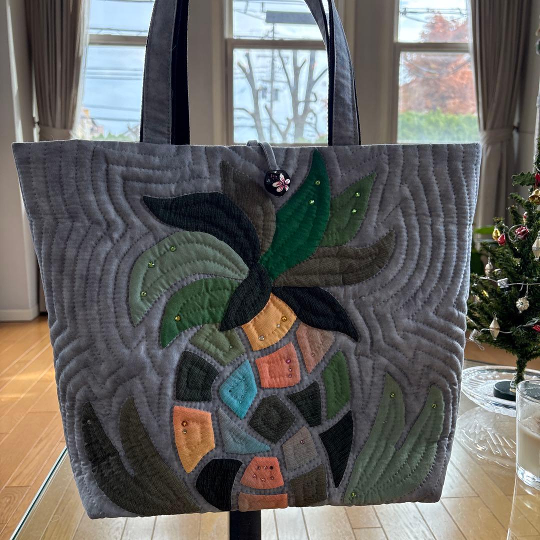 ハワイアンキルトトートバッグ