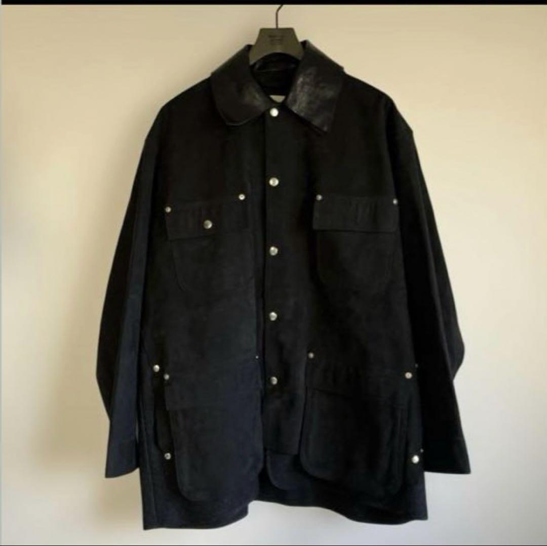 ジャケット・アウター YOKE 25AW Nuback Leather Coverall Jacket