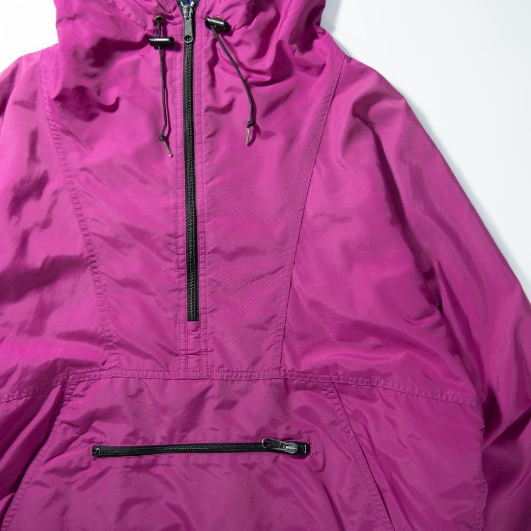 エルエルビーン　アノラックパーカー　中綿入り　プルオーバー　ピンク　パープル