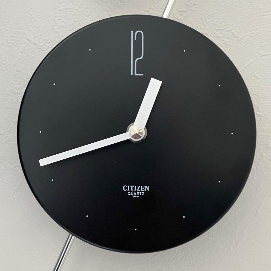 未使用 日本製 80S シチズン 上下振り子時計 ポストモダン