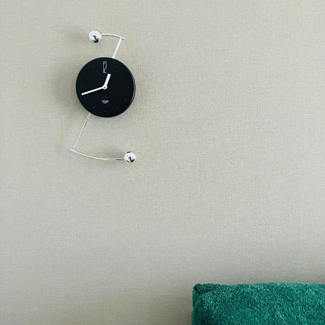 未使用 日本製 80S シチズン 上下振り子時計 ポストモダン