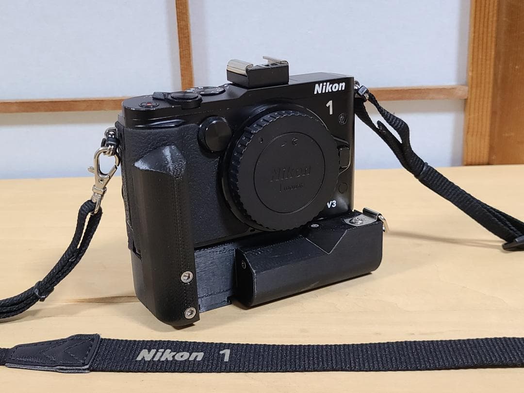 nikon1 V3 ボディ　EN-EL15が使用できる自作グリップ（おまけ）