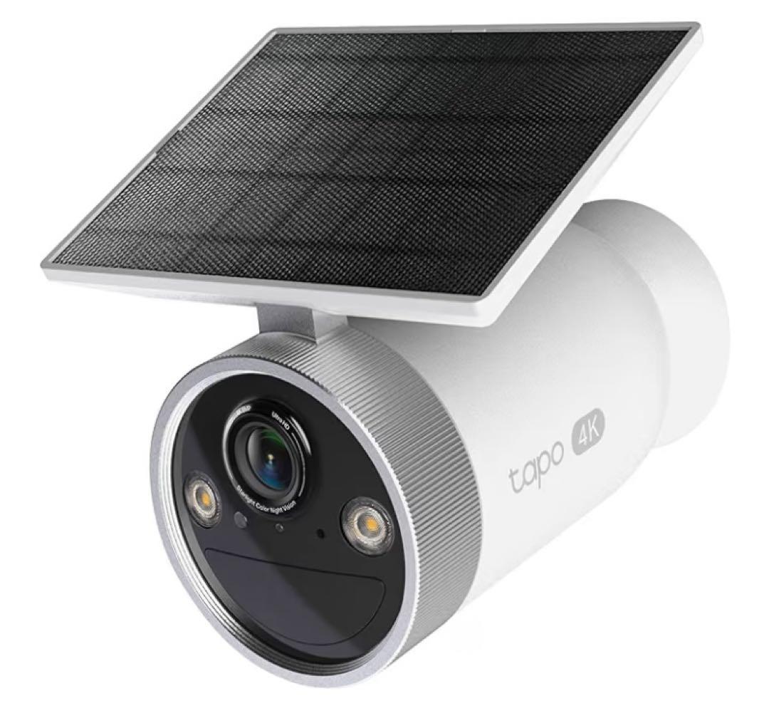 Tapo 防犯カメラ 屋外 4K 800万画素 ワイヤレス ソーラーパネル一体型