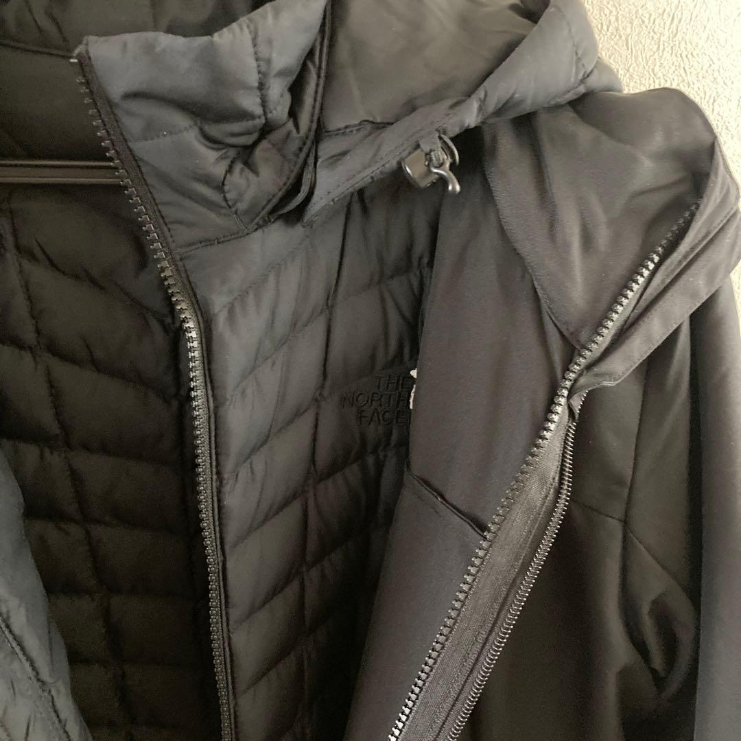THE NORTH FACE ブラック ダウンジャケット 2枚セパレートタイプM