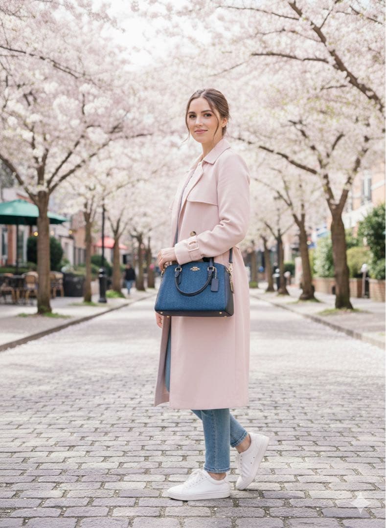 美品♡ COACH☆コーチ　デニムxレザー　バッグ　2way