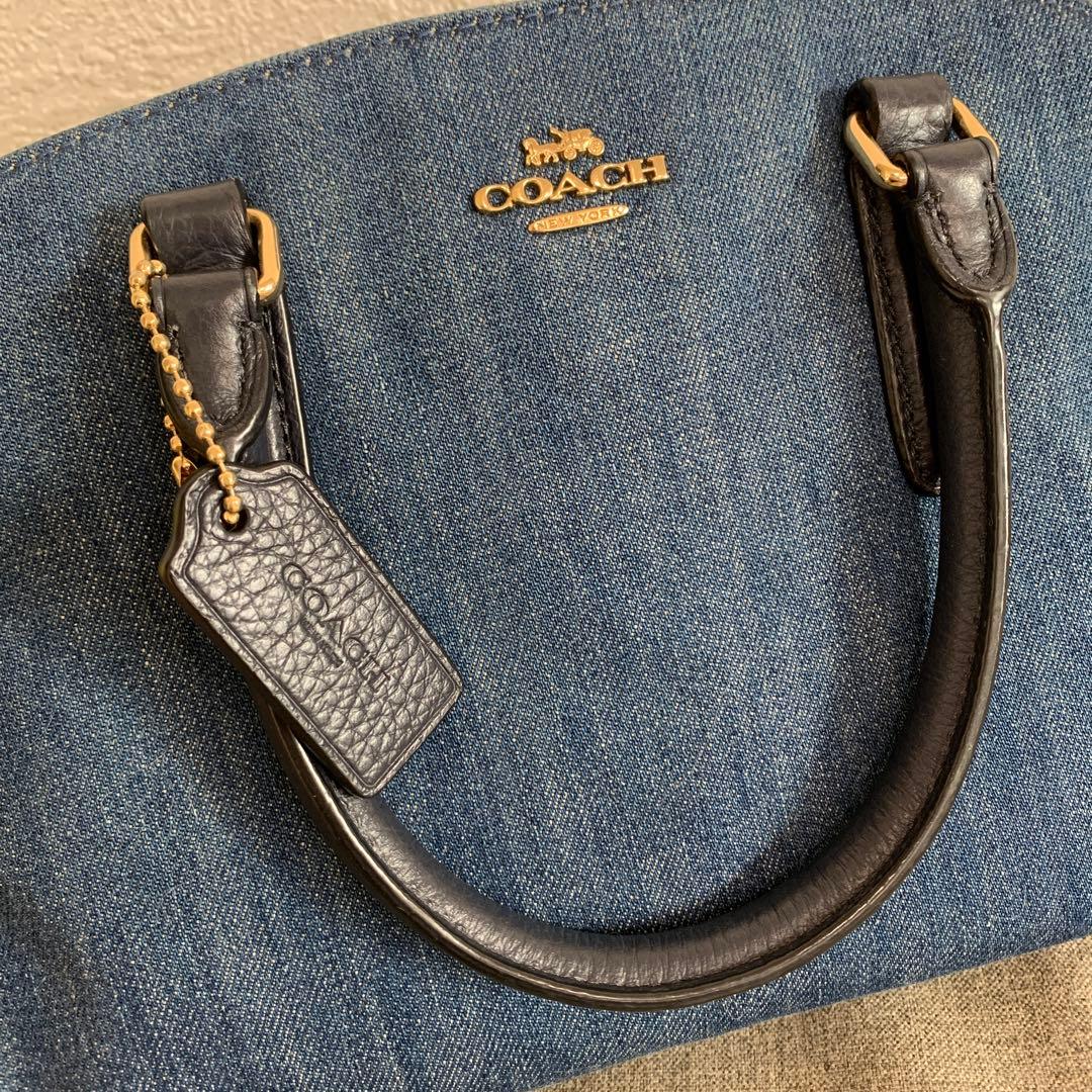 美品♡ COACH☆コーチ　デニムxレザー　バッグ　2way