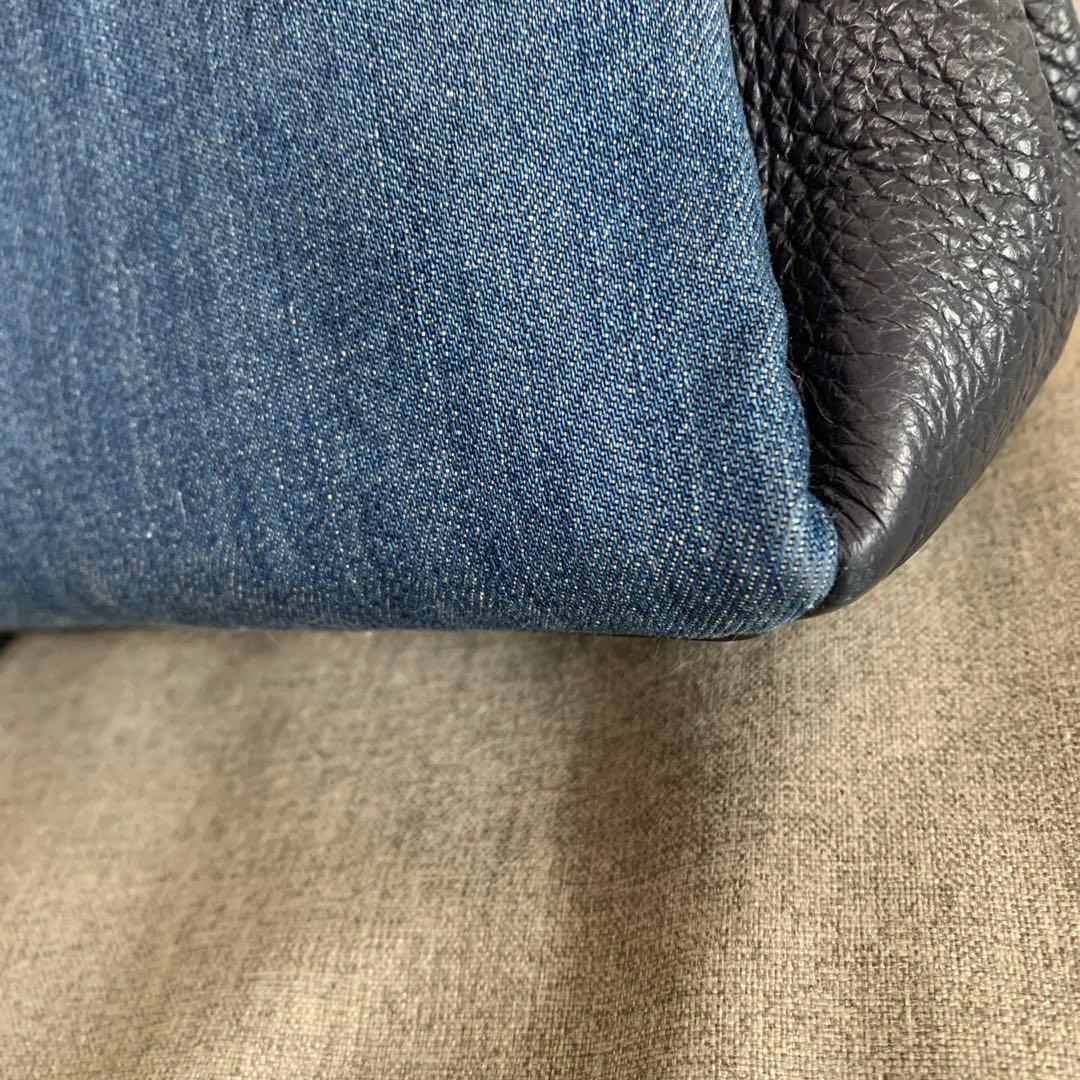 美品♡ COACH☆コーチ　デニムxレザー　バッグ　2way