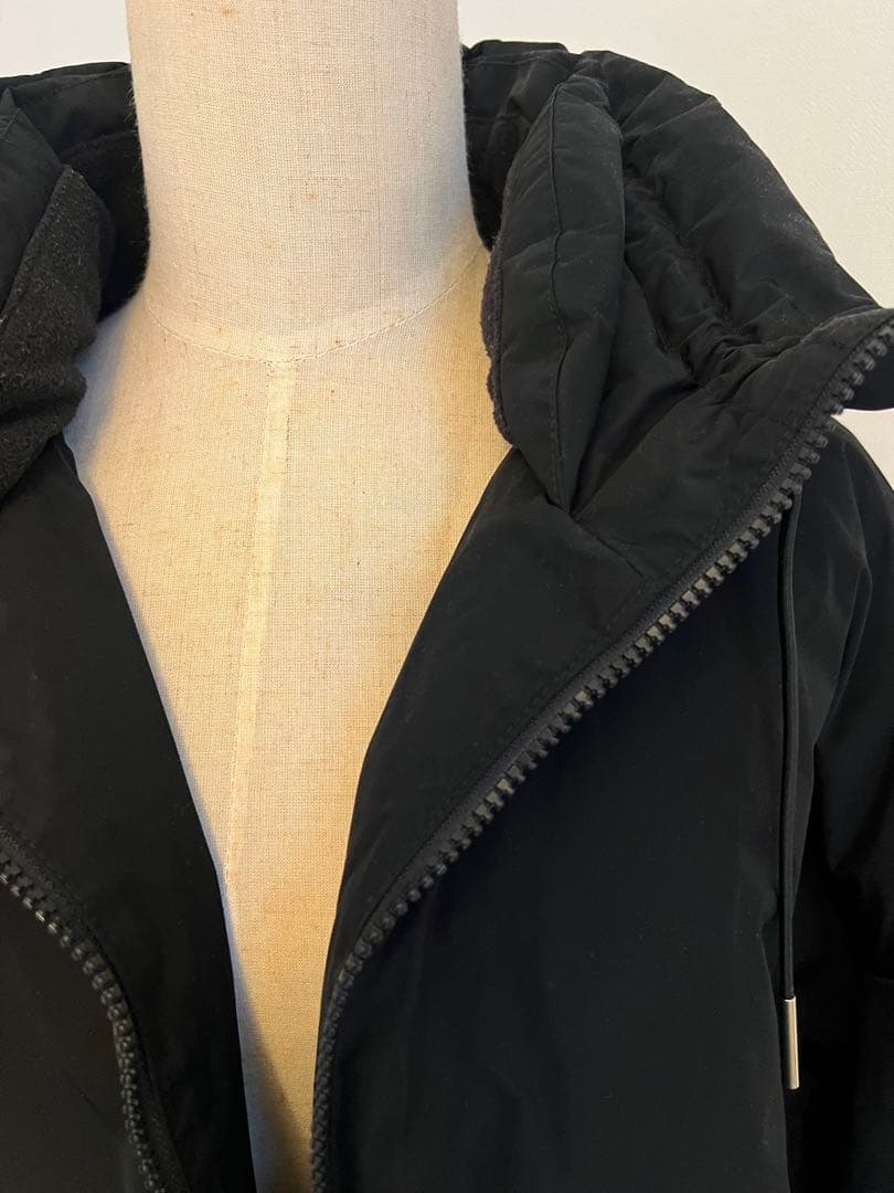 någonstans ブラック ダウンジャケット 36