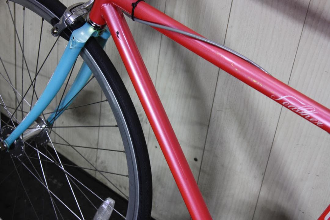 あ*る様 FUJI FEATHERフェザー700C クロモリ 490mm シング