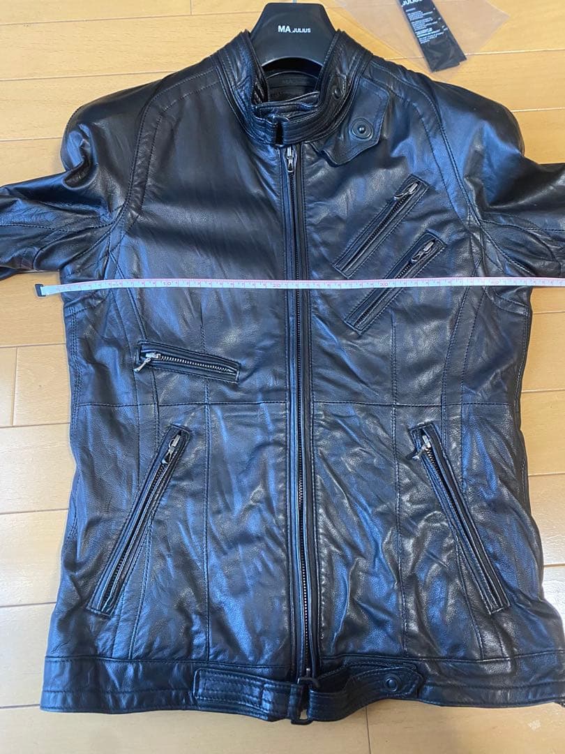 レザーライダースブルゾン MA_JULIUS サイズ0レディースサイズ ユリウス