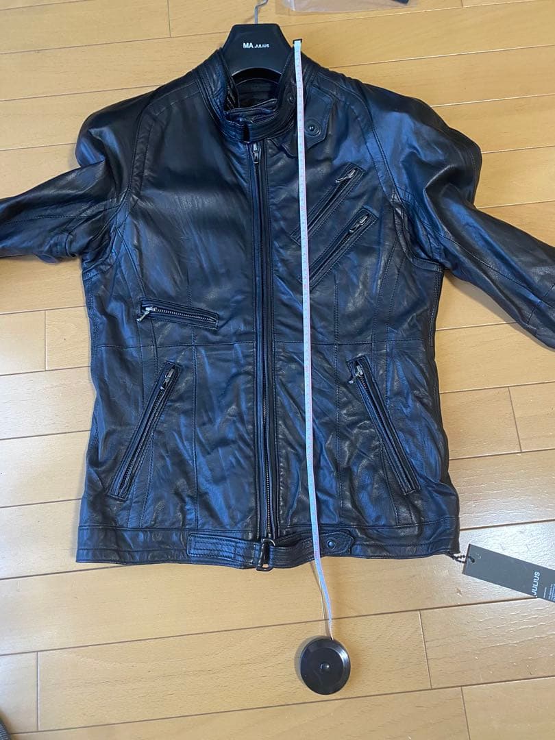 レザーライダースブルゾン MA_JULIUS サイズ0レディースサイズ ユリウス