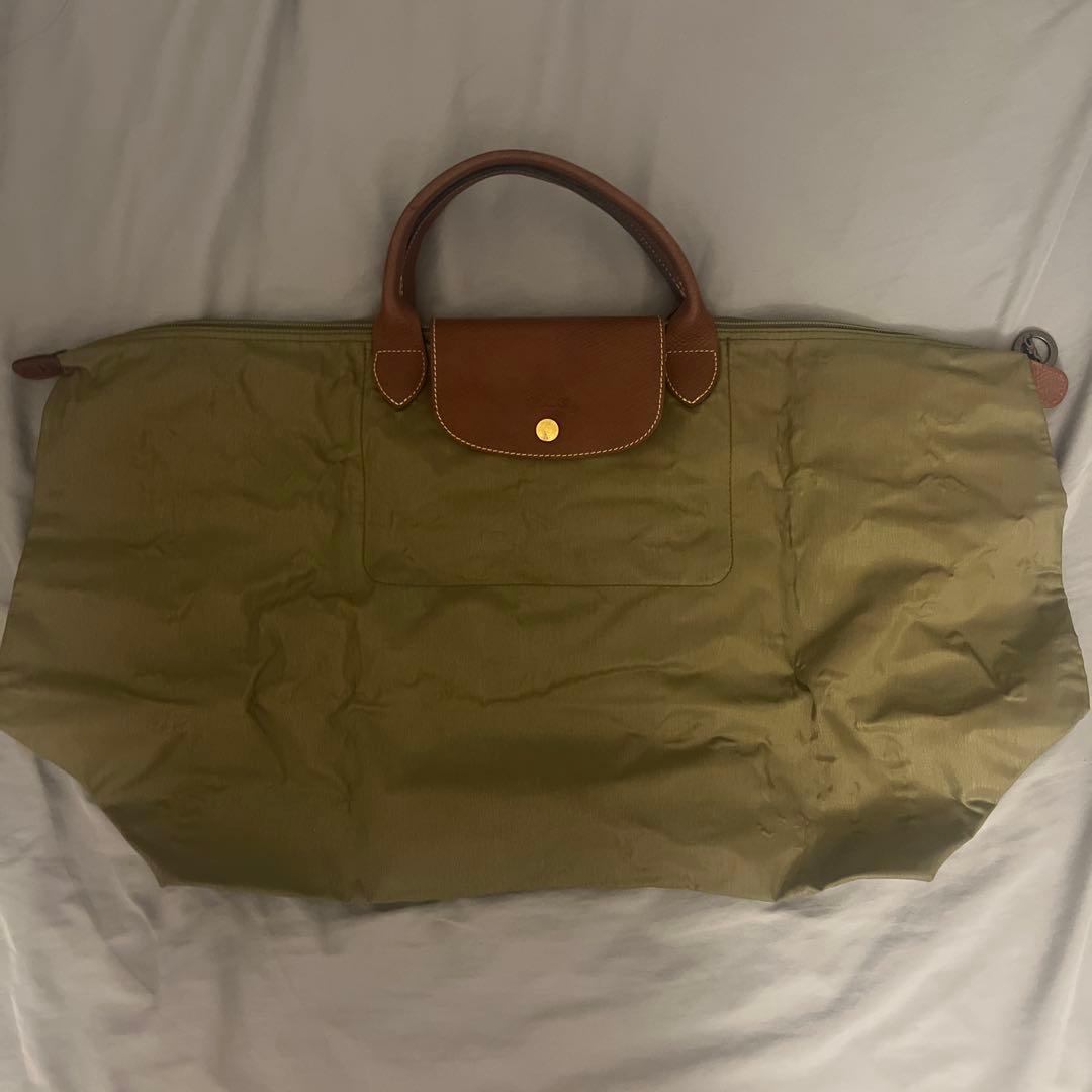 Longchamp ボストンバッグ オリーブグリーン
