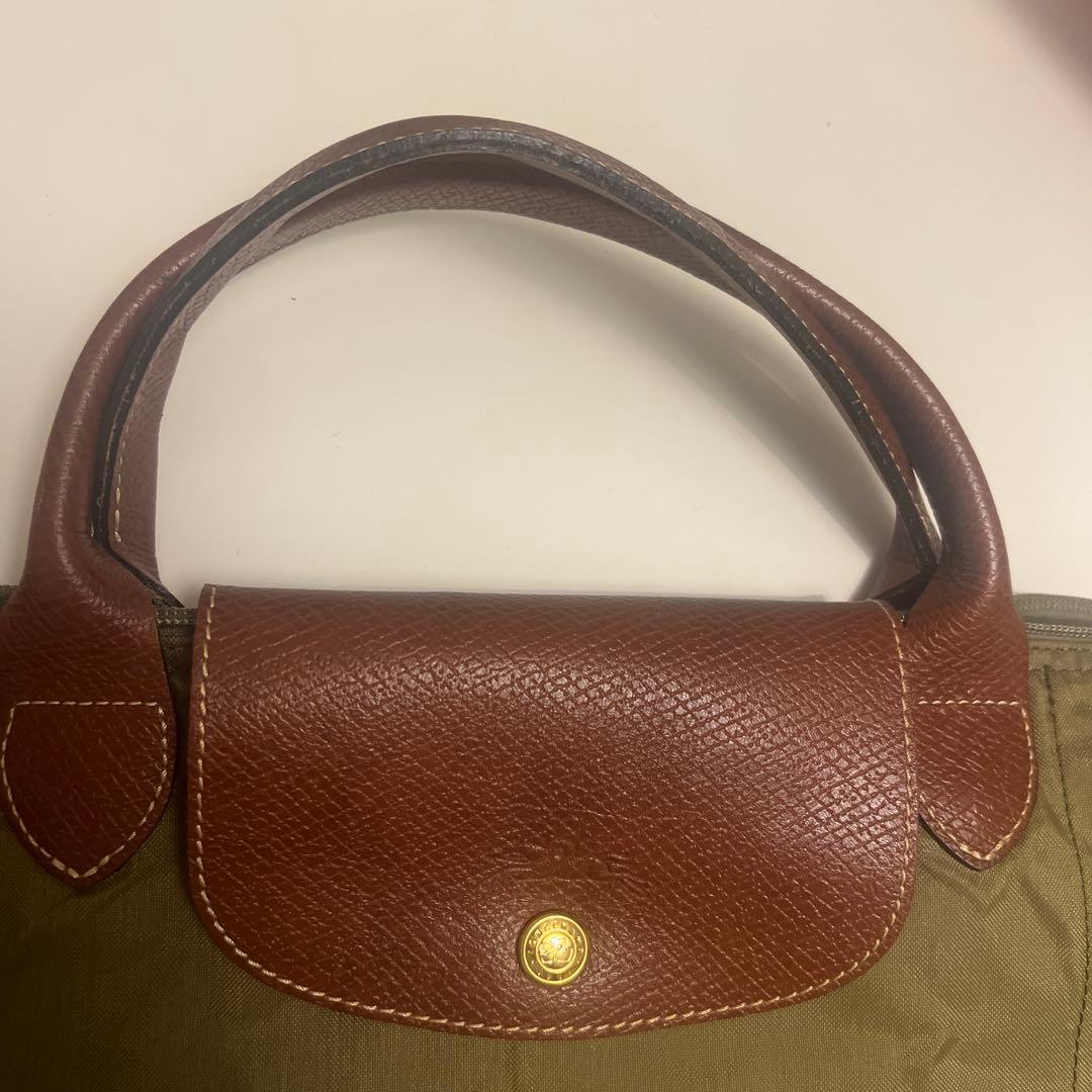 Longchamp ボストンバッグ オリーブグリーン