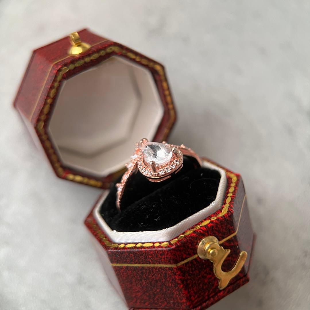 【専用】光の粒みたいなフェナカイトのリング　ソ付きケース付きシルバー　お守り指輪