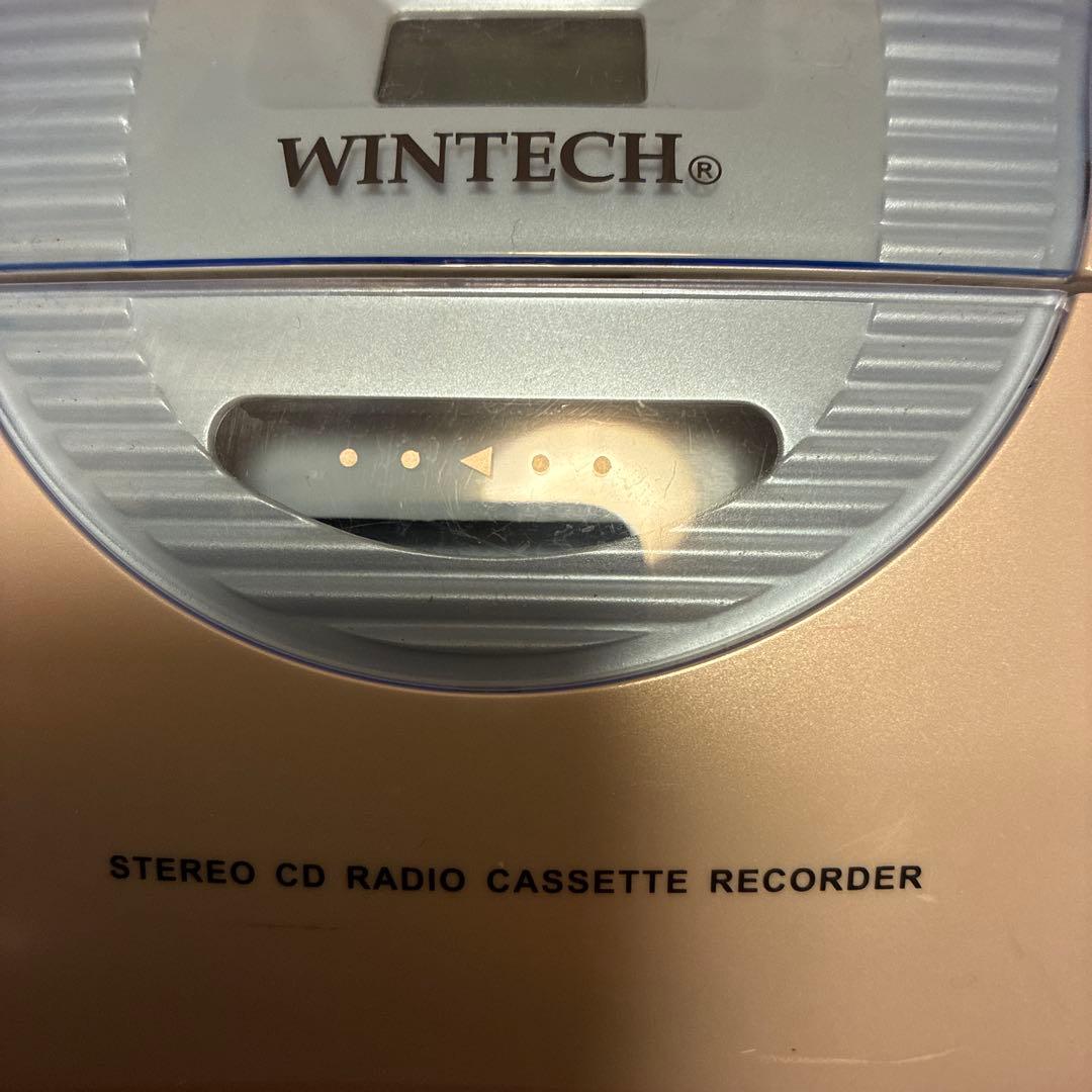 WINTECH CDプレーヤーラジカセ