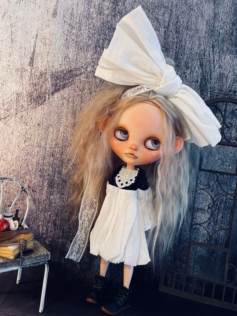 【専用】カスタム ブライス ビジューブリリアント頭皮付きモヘアアウトフィット付属