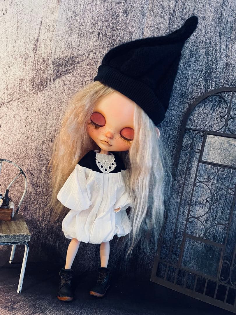 【専用】カスタム ブライス ビジューブリリアント頭皮付きモヘアアウトフィット付属