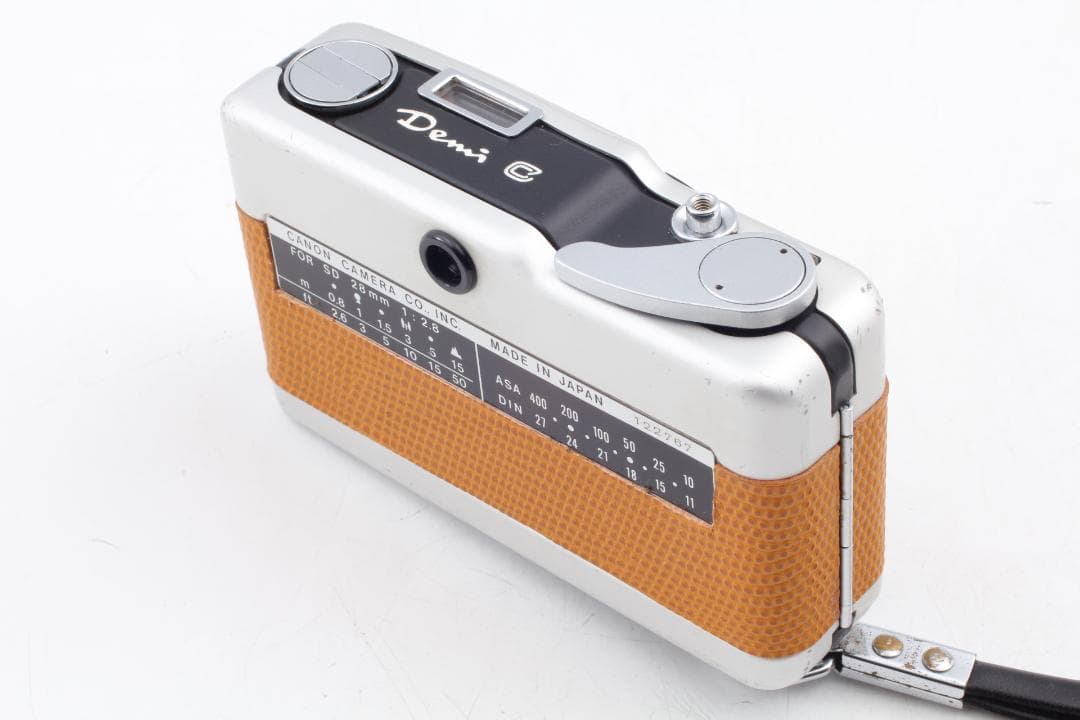 【美品　整備済】オーカー色 Canon Demi C 50&28mm #1145